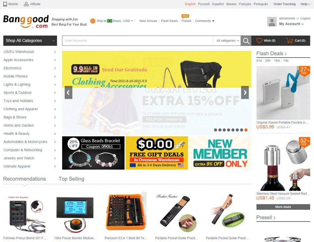 Online-Shopping für Cool Gadgets, RC Hubschrauber Quadcopter, Mobiltelefon, Art und Weise am Banggood